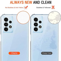 Funda Protectora de Silicona Transparente, Suave, Antihuellas, Antigolpes, de TPU para A52 5G A72 A42 A32 A22 A12 A13 A03