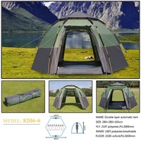 Tente de camping familiale pas chère pour 5-6 personnes, grande tente dôme à montage rapide, grande tente de camping avec ombrage