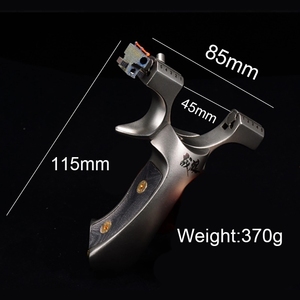 야외 정밀 슈팅 새총 슈팅 플랫 고무 밴드 사냥 304 스테인레스 스틸 슬링 샷 캠 샤프트 새총 - Product Image 6