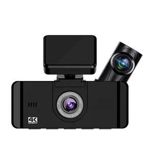 Novatek câmera de ré, sensor de visão noturna super ethernet wi-fi gps dashcam 1080p 2k 4k, câmera frontal e traseira 4k