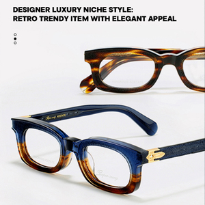 نظارات سانت فان جوخ الجديدة الفريدة للجنسين، إطار نظارات أسيتات بتصميم عصري ونمط صلب - Product Image 5