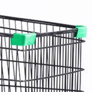 Europese inklapbare stalen boodschappenkar met gaasstructuur - Product Image 3