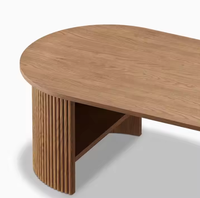 MAY HOME Meubles Table basse Meubles de salon Table basse ovale en bois Tables basses de luxe modernes
