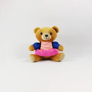 Osos de peluche marrones de dibujos animados personalizados, juguetes de peluche, policía militar y bombero, hora de dormir, protección de Honor, abrazo lleno de algodón PP - Product Image 4