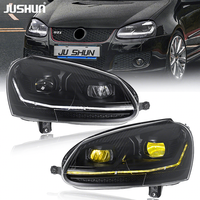 Ensemble de phares JUSHUN, accessoires de voiture pour VW Golf 5 MK5 03-11, mise à niveau LED, signal dynamique, luminosité accrue de 300%