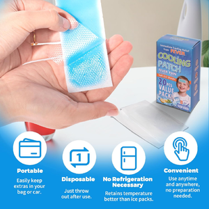 Bantalan Gel pendingin demam, Temp medis pereda demam, plester Kesehatan Medis - Product Image 5