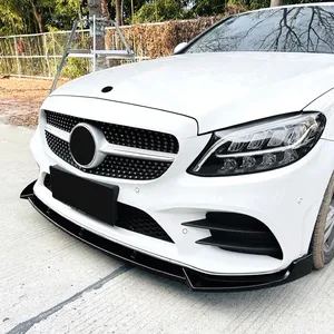 อุปกรณ์ตกแต่งลิ้นกันชนหน้าสำหรับรถยนต์เมอร์เซเดสเบนซ์ C-Class W205 C205 S205 AMG ปี 2019 2020 2021 ชุดแต่งดิฟฟิวเซอร์ภายนอกรถยนต์ - Product Image 2