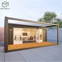 Bureau conteneur modulaire Magic House avec toilettes, design varié, disponible de 8 à 20 pieds, avec tarifs compétitifs