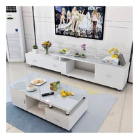 Meuble TV tendance et moderne, ensemble de meuble TV et table basse pour salon, vente chaude