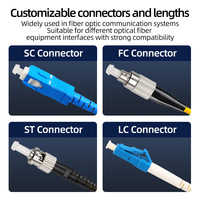Engineering Telecommunication Grade Fiber Optic Patch Cord PVC Sheath Single Mode Single Core Pigtail Fiber Optic Cable SC/LC/FC