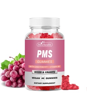 Caramelo de goma de hierro vegano de etiqueta privada GMP para mujeres PMS con vitamina <span class=keywords><strong>C</strong></span> Zinc Selenio Yodo Hormona Equilibrio Sin Gluten - Product Image 1