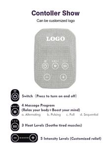 Masajeador de piernas de compresión de aire inalámbrico desmontable OEM ODM con calor para la circulación del muslo de la pantorrilla del pie recuperación muscular alivio del dolor - Product Image 4