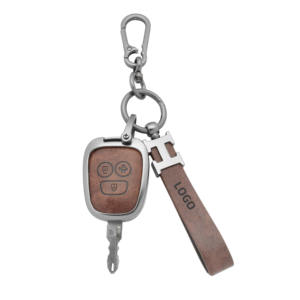 Domi OEM ODM accessoires de voiture étui à clés de voiture en cuir en alliage de zinc pour Peugeot 308 Dena <span class=keywords><strong>206</strong></span> Celysee Citroen C2 housse de clé de voiture - Product Image 1