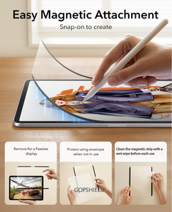 Protection d'écran magnétique effet papier pour <span class=keywords><strong>iPad</strong></span> Pro 11 pouces 13 (M5/M4) Écrire et dessiner comme sur du papier Détachable et réutilisable - Product Image 4