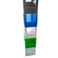 Boîte de rangement pliable en plastique alvéolaire PP pour intérieur, 4 mm, 700x500x300 mm, en polystyrène ondulé, disponible en gros, OEM, ODM