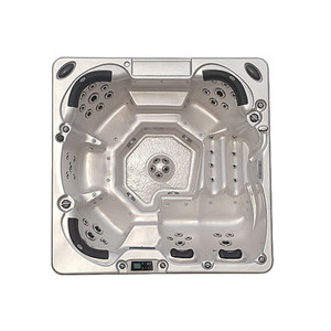 Spa al aire libre piscina de hidromasaje al aire libre con luz LED de lujo y TV - Product Image 4