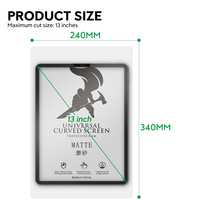 240*340mm universel incassable anti-empreintes digitales tablette téléphone portable Hydrogel feuilles protecteur d'écran pour Machine de découpe