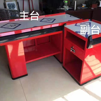 Comptoir de caisse en acier inoxydable, Table de supermarché, de détail, à caisse