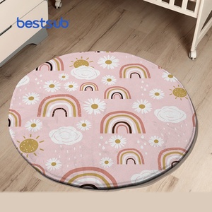 BestSub Wholesale Custom Flannel Printed Logo Foot Mat Carpets <strong>Funny</strong> Front <strong>Doormat</strong> Anti slip Rubber Indoor Floor Door Rugs Mat - Product Image 1