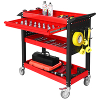 Chariot à outils roulant à 3 niveaux MaoRong, haute qualité, prix bas, atelier, OEM/ODM/OBM, verrouillable, étanche, capacité de 300 kg