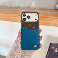 Étui portefeuille magnétique de luxe en cuir PU avec porte-cartes pour iPhone 17 16 15 Pro Max, compatible avec la recharge sans fil