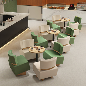 Hiện Đại Đơn Giản Đồ Nội Thất Thiết Lập Cho Quán Cà Phê Nhà Hàng Sofa Thoải Mái Cà Phê Cửa Hàng Gỗ Gian Hàng Ghế Giải Trí Bàn Ăn Cho Quán Cà Phê Sử Dụng - Product Image 3