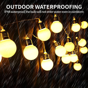 Joystar <span class=keywords><strong>LED</strong></span> Dây đèn kỳ nghỉ lễ hội trang trí <span class=keywords><strong>LED</strong></span> chiếu sáng PVC đèn 10 G50 bóng đèn ngoài trời không thấm nước <span class=keywords><strong>LED</strong></span> bóng chuỗi - Product Image 4