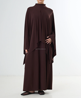 Ensembles de vêtements en jersey Willson Premium pour femmes, 2 pièces, respirants, élégants, luxueux, abaya au design simple, vêtements islamiques abaya