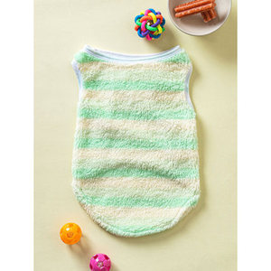 L Green Strip Sleep Vest para mascotas Ropa Premium para mascotas - Product Image 1