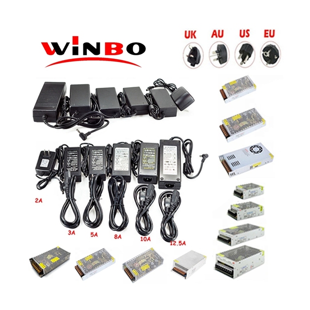Winbo 12v 24v 30a 20a 10a 8a 5a 3a 2a 1a 60W 100w 120W 110v 220v Ac Dc Laptop Power Adapter Switching Power Supply