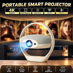 Proyector Topleo TP200 con Luz Ambiental y Sonido Blanco, WiFi6, Bluetooth, para Cine en Casa, Dormitorio, Proyector Inteligente para Películas - Product Image 3