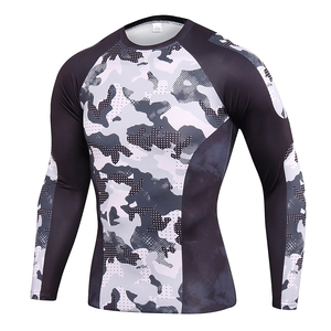 Fitspi-Camiseta de compresión 3d para hombre, ropa deportiva de manga larga para gimnasio, Top de Fitness de secado rápido, venta al por mayor - Product Image 5