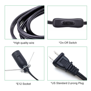 Chúng tôi EU Anh AU E12 304 ON-OFF chuyển đổi đèn corde Muối Đèn dây - Product Image 2