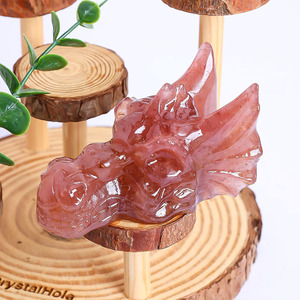 Handmade Natural Crystal Mermaid Carving - Polished Gemstone Figurine for Home Decor & Gift Wholesale - Product Image 5