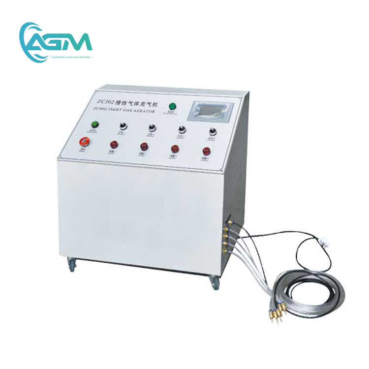 Manual System Argon Glass Gas Loading Machine Insulating Double Glass Making