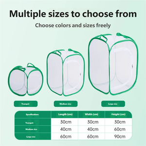 Kelebek Yetiştirme için Açık Hava Katlanabilir Böcek Kafesi, Evcil Hayvan Kafesi, Fileli Şeffaf Gözlem Kutusu, Kuluçkalanabilir, Sağlam, Basit Tasarım - Product Image 4