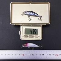 Leurre Micro Subsurface Minnow ABS 48S pour la pêche en courant, 48mm/4g, pour Achigan, Poisson mandarin, Poisson rouge, Poisson chub, Poisson tête de serpent, avec hameçons, A48S
