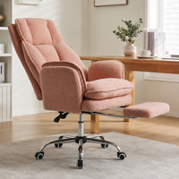 Chaise de bureau pivotante à dossier haut avec accoudoirs réglables, style boucle, pour la maison et le gaming, pour la vente en gros