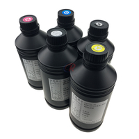 Ricoh G5 GEN5 G4 tinta UV untuk Flora Docan Handtop Kingt Printer keras/lembut tinta UV untuk Konica Ricoh