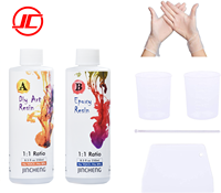 Résine Époxy Gallon pour Art, Artisanat et Boiseries – Kit d'Art Sans Bulles, Non Toxique, Résistante aux UV, pour Moulage