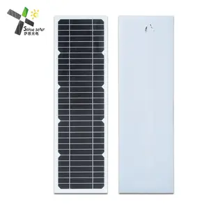18V 10W Painel Solar Painel Solar Portátil Carregador De Painel de Energia Solar Da Bateria DIY para Carro W/Crocodilo clips