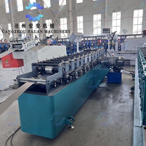 Máquina automática de perfilado de rodillos para refuerzos diagonales de estanterías de alta resistencia con PLC, caja de engranajes, motor, bomba y rodamientos - Product Image 2