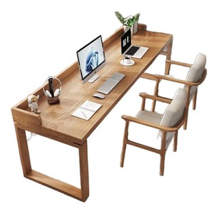 Escritorio Doble de Madera Maciza de 180 cm, Estilo Moderno, para Oficina en Casa, Estudio, Escritorio para Computadora - Product Image 5