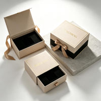Boîte cadeau de parfum haut de gamme personnalisée, emballage en papier portable de style dossier pour cosmétiques, finition brillante, écologique, recyclable