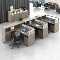 Meilleures ventes : Écran de bureau individuel en bois, moderne, élégant et durable, pour 1 à 4 personnes, anti-collision, anti-rayures, grande capacité
