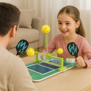 Mini <span class=keywords><strong>jeu</strong></span> <span class=keywords><strong>de</strong></span> société pickleball d'action sportive interactive pour enfants 3-12 tableaux <span class=keywords><strong>de</strong></span> bord à configuration facile avec palettes en plastique - Product Image 4