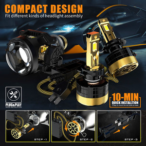 8000LM 6000K <span class=keywords><strong>nuevo</strong></span> de alta potencia 120W bombillas LED para faros delanteros de coche 360 ajustable Accord H4 H1 H7 H3 H11 9005 9006 9012 A5 - Product Image 5