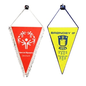 Oneway Wholesale Double Sided Print National Club Football Soccer Sport Fans Custom Printed Pennant <b>Flag</b> - Product Image 2