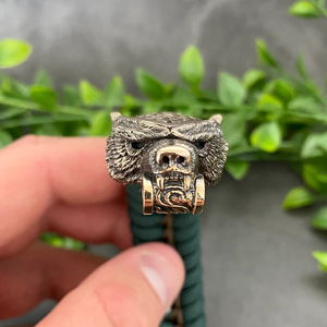 2026 Pulseira Masculina Pulseras De Hombre Erkek Bileklik Vikin Drachen-Verschluss Bronze-Perlen Herren Paracord Drachen-Armband für Männer - Product Image 3