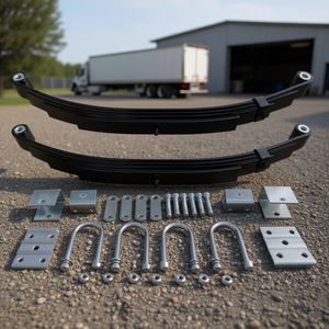 Kit de suspension d'essieu simple pour remorque, 3500 lb, avec suspension tandem, ressorts à lames de 1-3/4 pouces et boulons en U inclus pour camions - Product Image 2